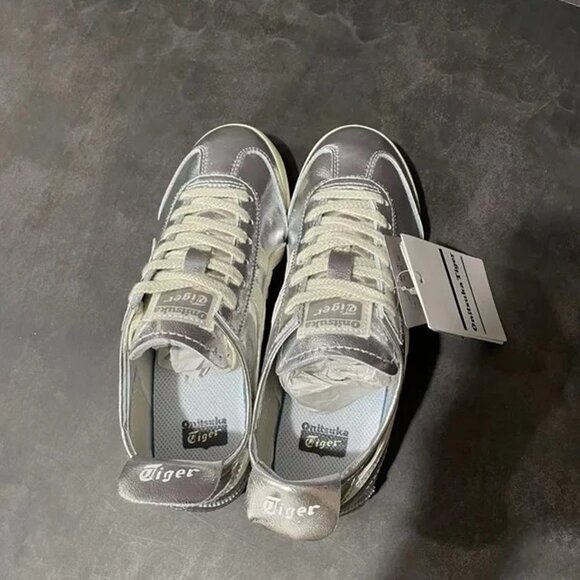 Onitsuka Tiger by Asics Metallic Silver Metallic Sneakers - Picture 2 of 6